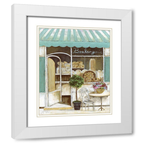 Boulangerie White Modern Wood Framed Art Print with Double Matting by Tava Studios