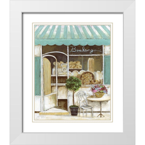 Boulangerie White Modern Wood Framed Art Print with Double Matting by Tava Studios