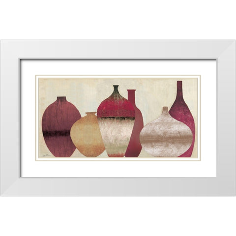 Auburn Vessels White Modern Wood Framed Art Print with Double Matting by Tava Studios
