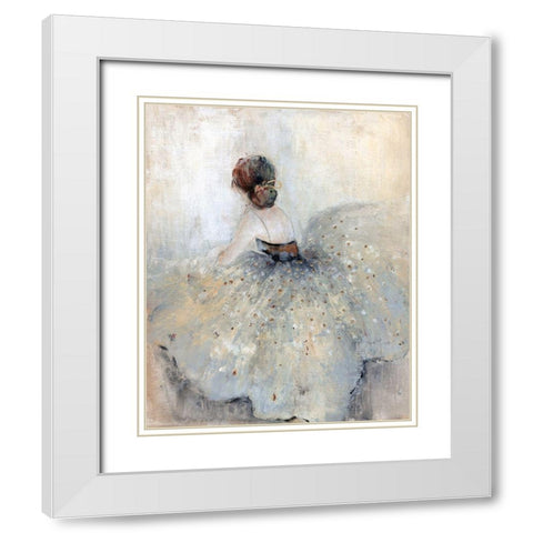 At A Glance White Modern Wood Framed Art Print with Double Matting by Tava Studios