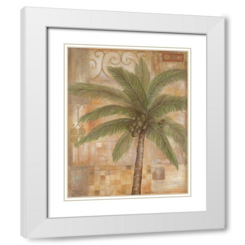 Tropical Spirit II White Modern Wood Framed Art Print with Double Matting by Tava Studios