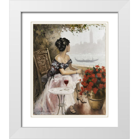 Afternoon On White Modern Wood Framed Art Print with Double Matting by Orme, E. Anthony