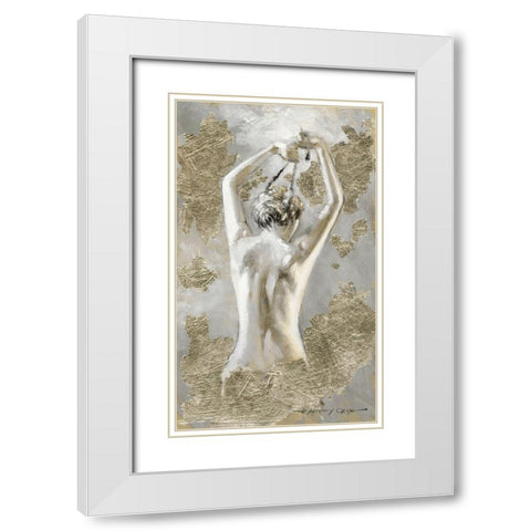 Intimate I White Modern Wood Framed Art Print with Double Matting by Orme, E. Anthony