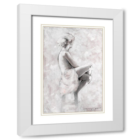 Soft Rhapsody I White Modern Wood Framed Art Print with Double Matting by Orme, E. Anthony