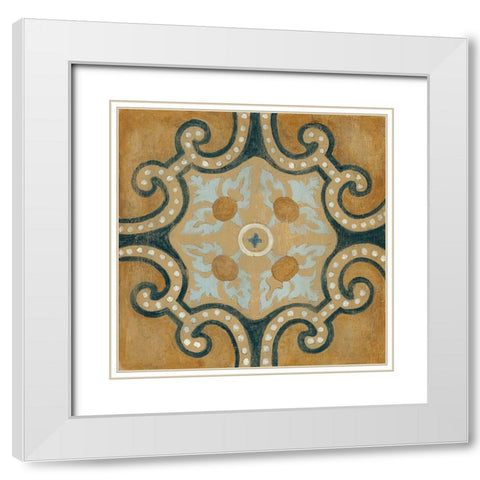 Villa Umbra II White Modern Wood Framed Art Print with Double Matting by Tava Studios