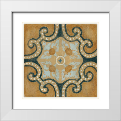 Villa Umbra II White Modern Wood Framed Art Print with Double Matting by Tava Studios