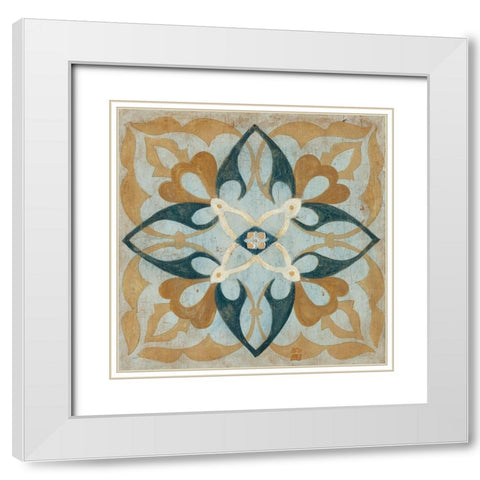 Villa Umbra III White Modern Wood Framed Art Print with Double Matting by Tava Studios
