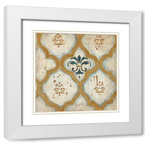 Villa Umbra IV White Modern Wood Framed Art Print with Double Matting by Tava Studios
