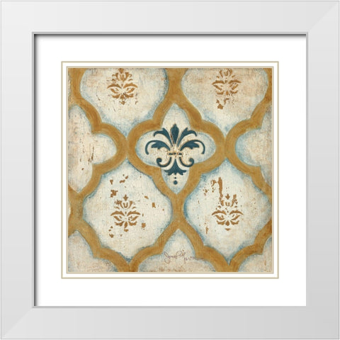 Villa Umbra IV White Modern Wood Framed Art Print with Double Matting by Tava Studios