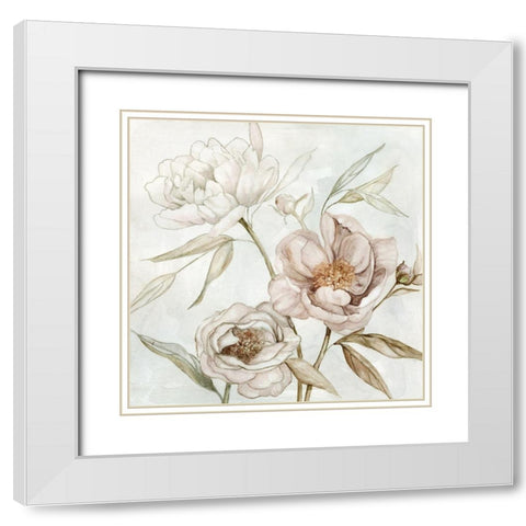 Washed Botanical I White Modern Wood Framed Art Print with Double Matting by Robinson, Carol