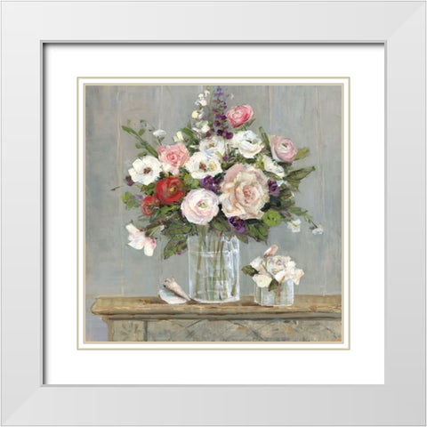 Cottage Collection White Modern Wood Framed Art Print with Double Matting by Swatland, Sally