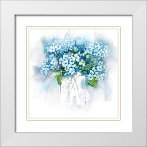 Afternoon Delight White Modern Wood Framed Art Print with Double Matting by Nan