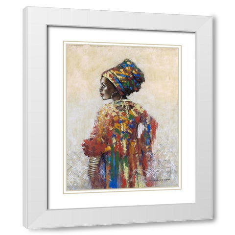 Celebration of Beauty II White Modern Wood Framed Art Print with Double Matting by Orme, E. Anthony