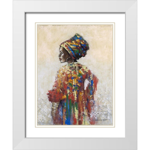 Celebration of Beauty II White Modern Wood Framed Art Print with Double Matting by Orme, E. Anthony