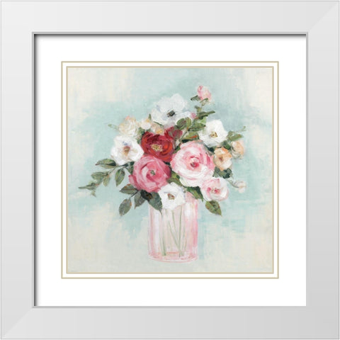 Arrangement of Spring II White Modern Wood Framed Art Print with Double Matting by Swatland, Sally