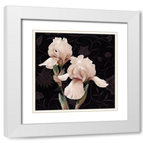 Iris Elegante White Modern Wood Framed Art Print with Double Matting by Levashov, Igor