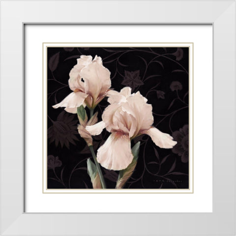 Iris Elegante White Modern Wood Framed Art Print with Double Matting by Levashov, Igor