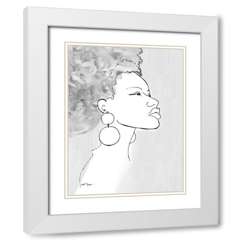 Born This Way White Modern Wood Framed Art Print with Double Matting by Tava Studios