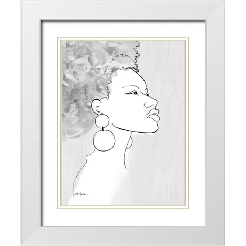 Born This Way White Modern Wood Framed Art Print with Double Matting by Tava Studios
