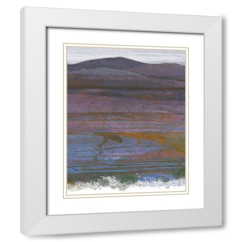 Majestic Mountains II White Modern Wood Framed Art Print with Double Matting by Jill, Susan