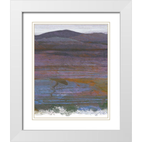 Majestic Mountains II White Modern Wood Framed Art Print with Double Matting by Jill, Susan
