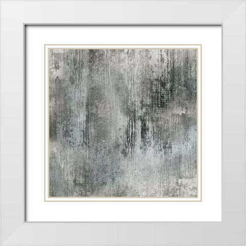 Shades White Modern Wood Framed Art Print with Double Matting by Tava Studios