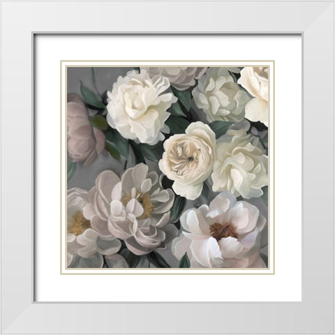 Garden Glory White Modern Wood Framed Art Print with Double Matting by Robinson, Carol