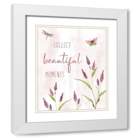 Collect Beautiful Moments White Modern Wood Framed Art Print with Double Matting by Robinson, Carol