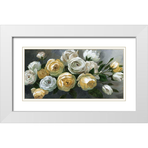 Vintage Belles White Modern Wood Framed Art Print with Double Matting by Nan