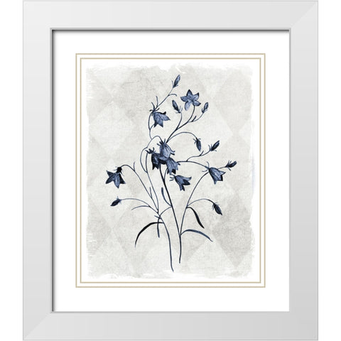 Harlequin Botanical II White Modern Wood Framed Art Print with Double Matting by Robinson, Carol