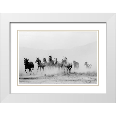 Tooele County White Modern Wood Framed Art Print with Double Matting by Jaynes, William D.
