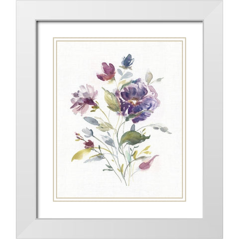 Color Variety I White Modern Wood Framed Art Print with Double Matting by Robinson, Carol