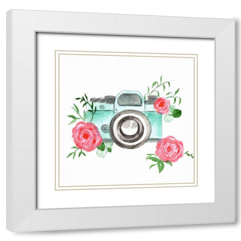 Vintage Shoot White Modern Wood Framed Art Print with Double Matting by Tava Studios