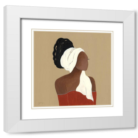 Beauty All That I White Modern Wood Framed Art Print with Double Matting by Tava Studios