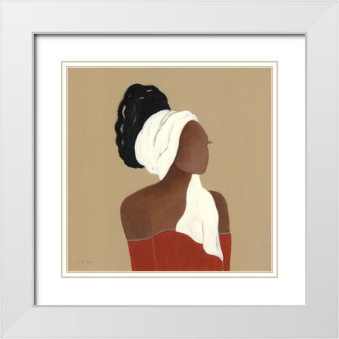 Beauty All That I White Modern Wood Framed Art Print with Double Matting by Tava Studios
