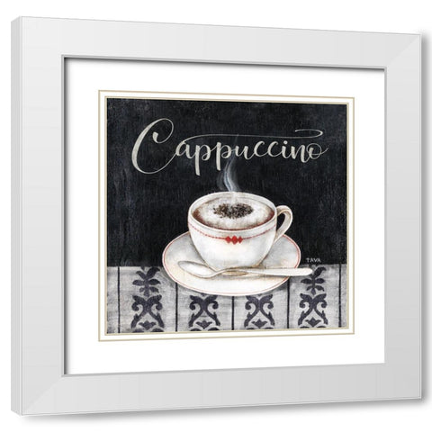 Specialty Cappuccino White Modern Wood Framed Art Print with Double Matting by Tava Studios