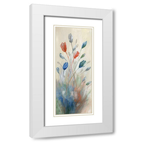 Afternoon Aire I White Modern Wood Framed Art Print with Double Matting by Nan