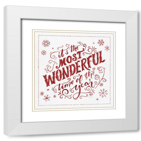 Most Wonderful White Modern Wood Framed Art Print with Double Matting by Tava Studios