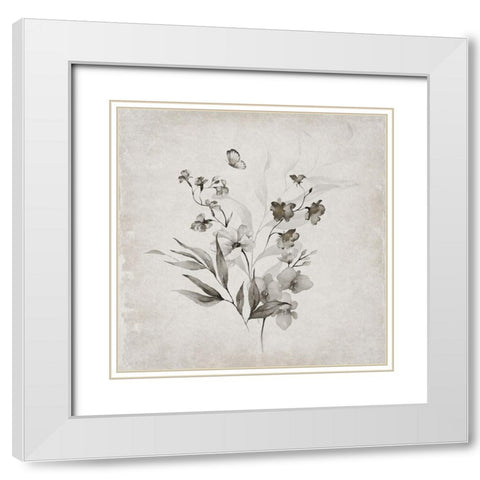 Vintage Arrangement II White Modern Wood Framed Art Print with Double Matting by Jill, Susan