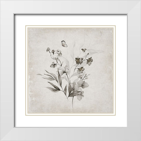 Vintage Arrangement II White Modern Wood Framed Art Print with Double Matting by Jill, Susan