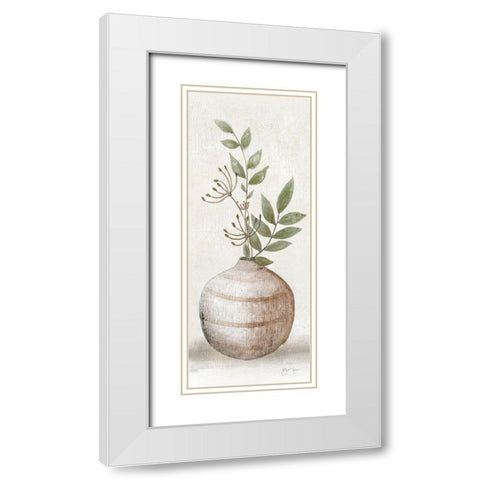Meadow Picks II White Modern Wood Framed Art Print with Double Matting by Tava Studios