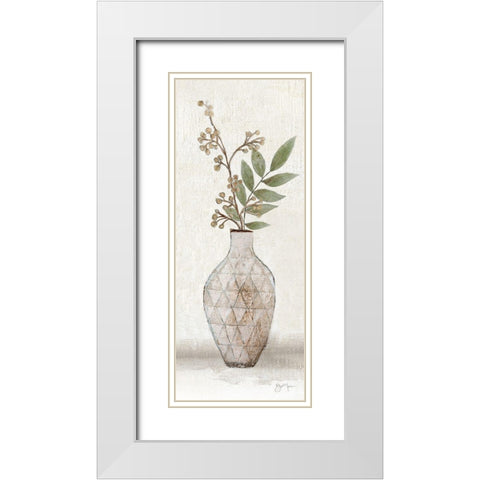Meadow Pick III White Modern Wood Framed Art Print with Double Matting by Tava Studios