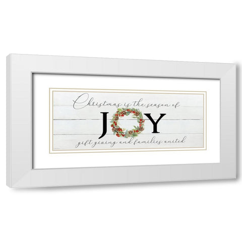 Season of Joy White Modern Wood Framed Art Print with Double Matting by Swatland, Sally