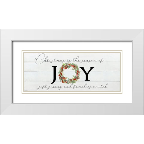 Season of Joy White Modern Wood Framed Art Print with Double Matting by Swatland, Sally