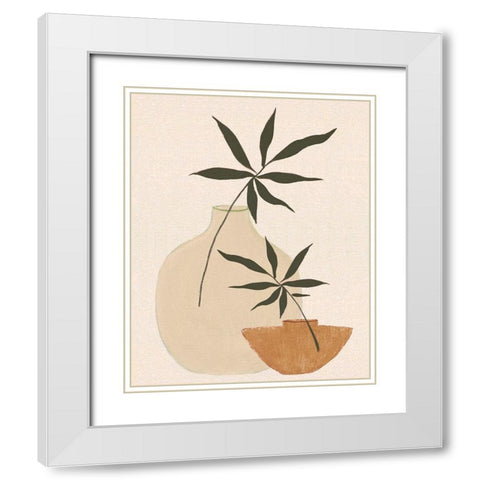 Santa Fe Still Life I White Modern Wood Framed Art Print with Double Matting by Tava Studios