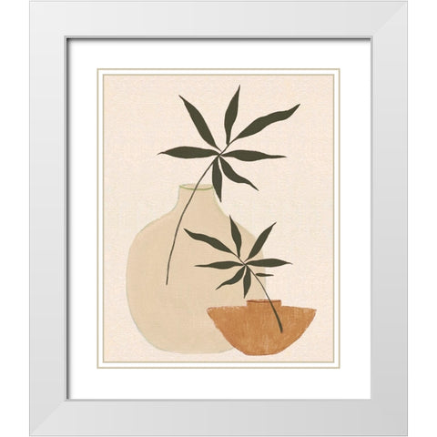 Santa Fe Still Life I White Modern Wood Framed Art Print with Double Matting by Tava Studios