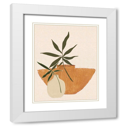 Santa Fe Still Life II White Modern Wood Framed Art Print with Double Matting by Tava Studios