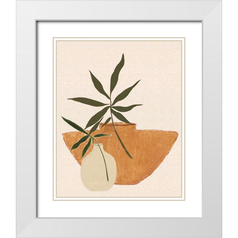 Santa Fe Still Life II White Modern Wood Framed Art Print with Double Matting by Tava Studios