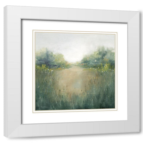 Sunrise Morning White Modern Wood Framed Art Print with Double Matting by Robinson, Carol
