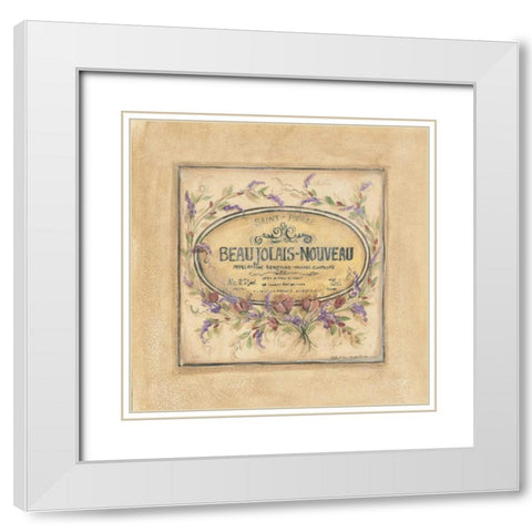 Beaujolais Nouveau White Modern Wood Framed Art Print with Double Matting by McRostie, Kate